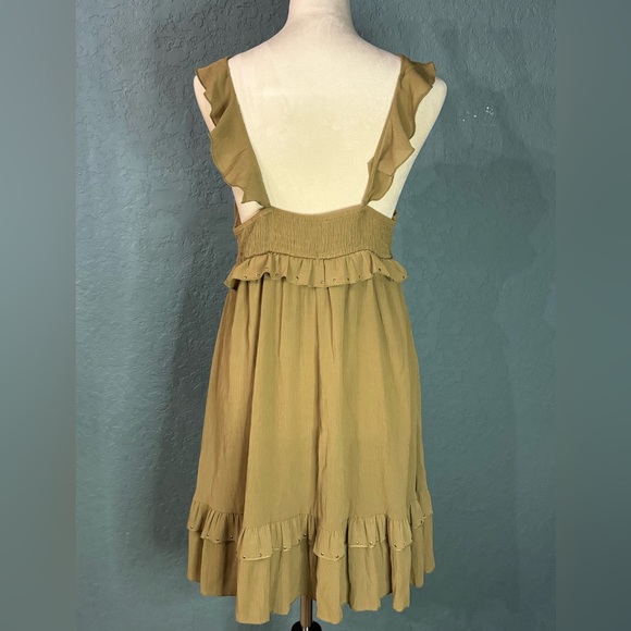 Zara Woman’s Summer dress Olive green Medium - Picture 8 of 9